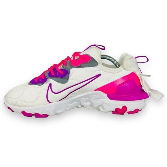 Nike ID By You React Vision 3M White / Hot Pink / Purple DA7568-991 Men's 11 - Picture 6 of 12
